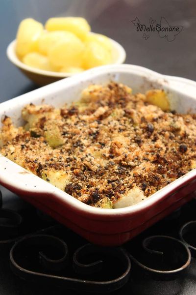 Gratin de poisson et courgette