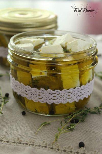 Feta marinée