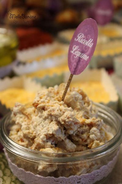 Mousse de ricotta aux légumes grillés