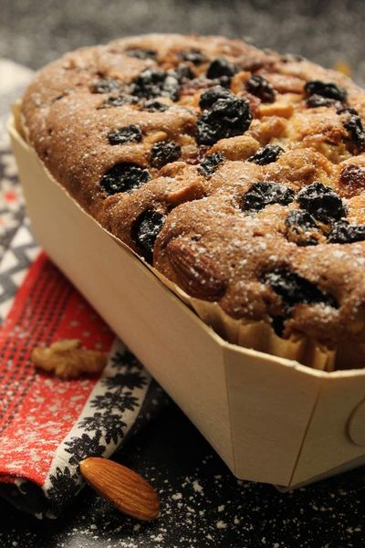 Cake d'automne - pain d'épices et fruits secs
