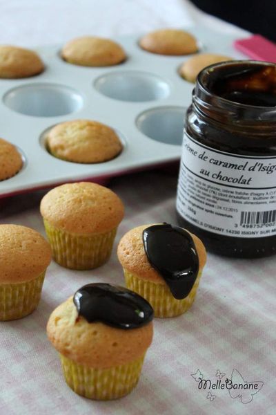 Muffin au caramel au chocolat