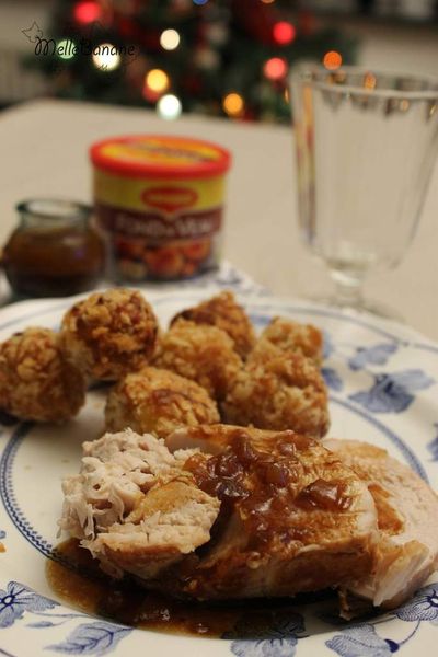 Dindonneau au whisky et pomme de terre noisette au poireau - Concours Maggi