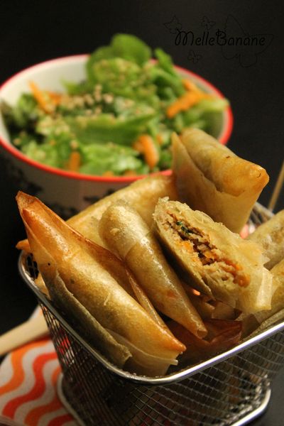 Brick au poulet ras el hanout