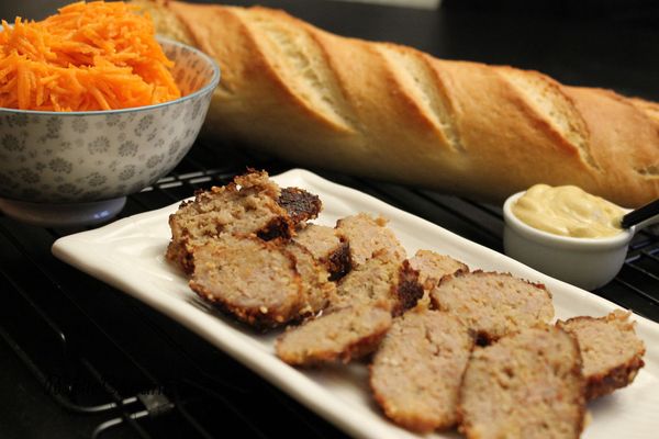 Baguette croustillante pour sandwich aux boulettes