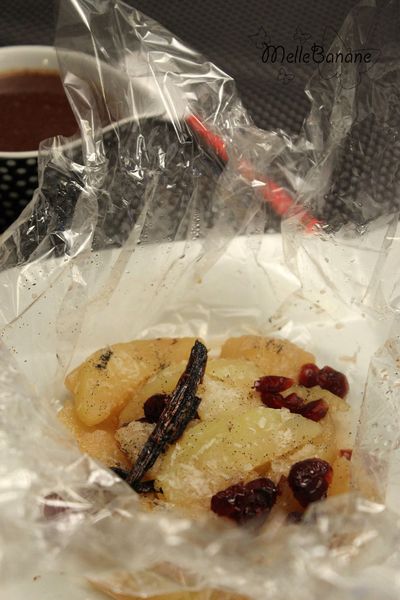 Papillote de fruits d'hiver