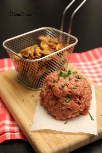 Tartare de boeuf et potatoes