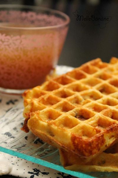 Gaufre poulet fromage et carotte