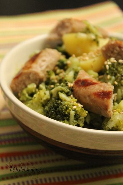 Salade de brocoli et saucisse