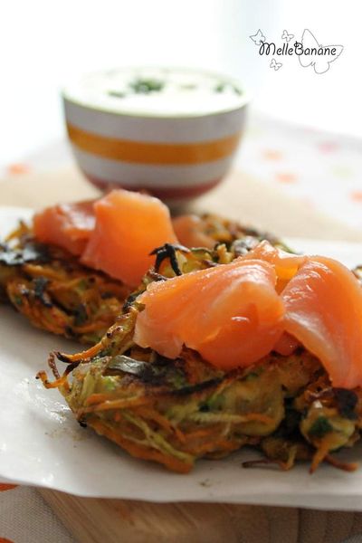 Röstis de légumes au saumon fumé