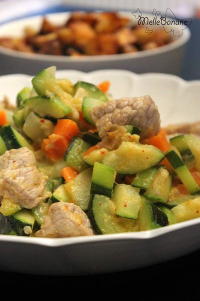 Sauté de veau à la courgette