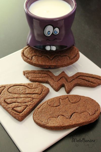 Biscuits au chocolat de super héros !