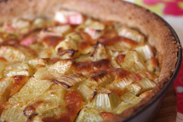 Tarte à la rhubarbe