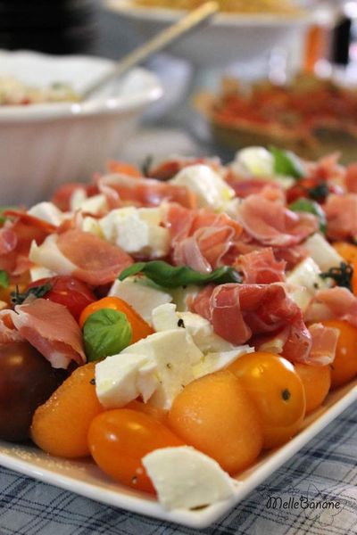 Antipasti melon jambon & plus si affinités