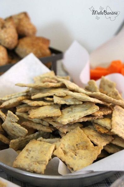 Crackers aux graines de tournesol