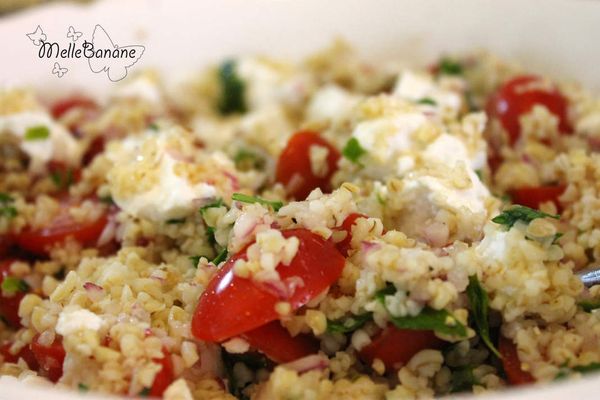 Salade boulghour et tomates cerises
