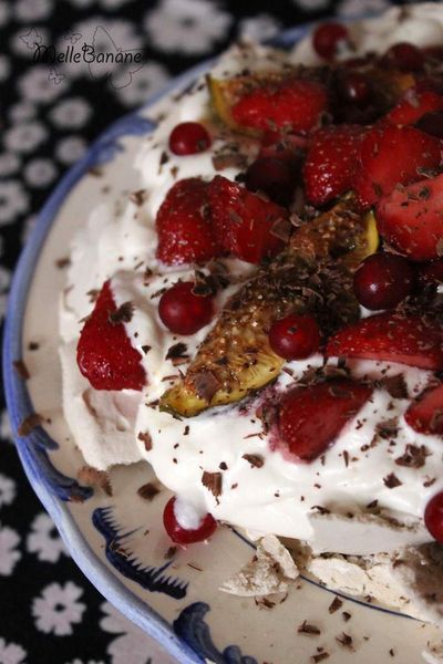 Flossycake #4 - Pavlova figues et fraises