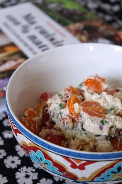 Salade de tomate à la ricotta et feta