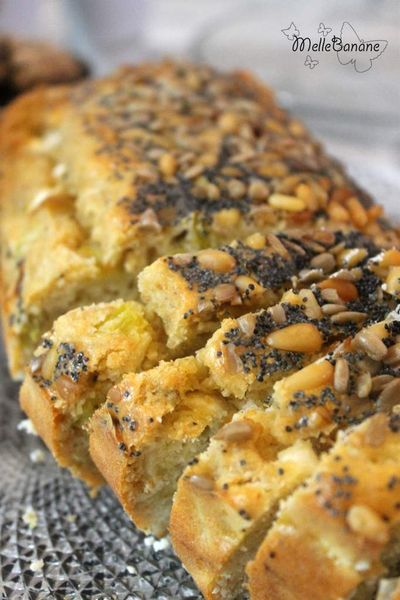 Cake salé au chèvre et au poireau