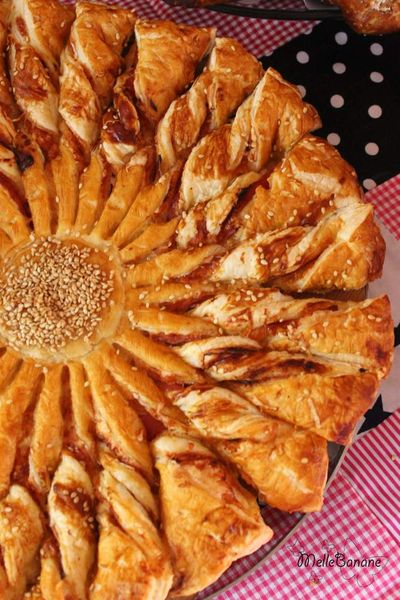 Tarte soleil jambon fromage
