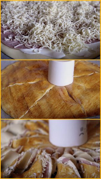 Tarte soleil jambon fromage