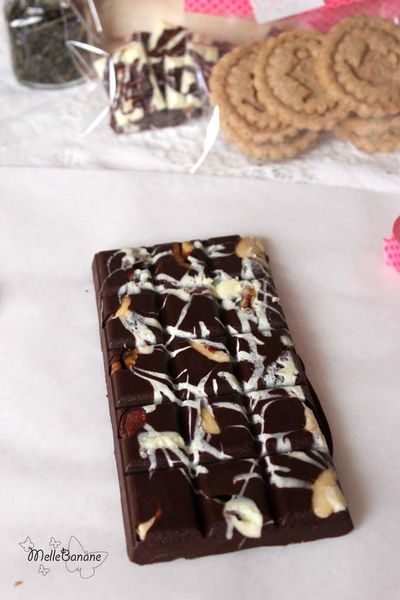 Cadeau gourmand - Pausé thé,biscuits & chocolat