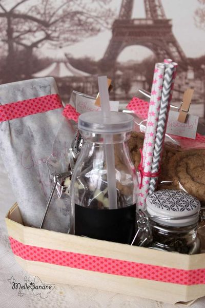 Cadeau gourmand - Pausé thé,biscuits & chocolat
