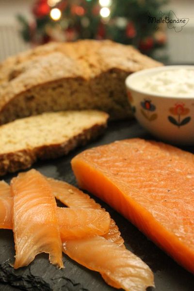 Gravlax au gin et soda bread - Trish Deseine