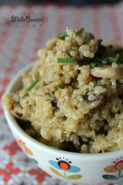 Quinoa crémeux aux champignons