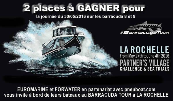 PLACE A GAGNER BARRACUDA TOUR du 27 mai au 4 juin 2016
