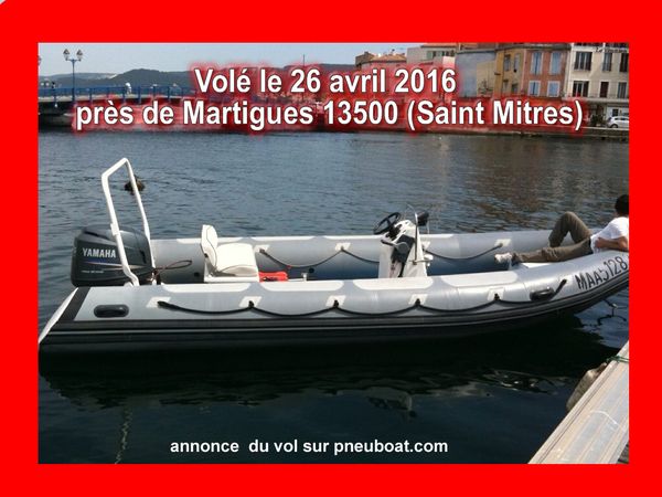 ALERTE VOL DE SEMI-RIGIDE Oversea 20 4tps yamaha 115 cv Martigues 13500