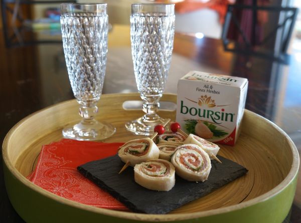 Petits wraps de saumon fumé pour apéro gourmand