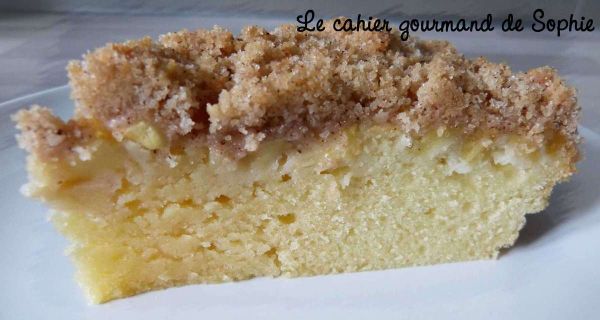 Crumb cake pommes cannelle