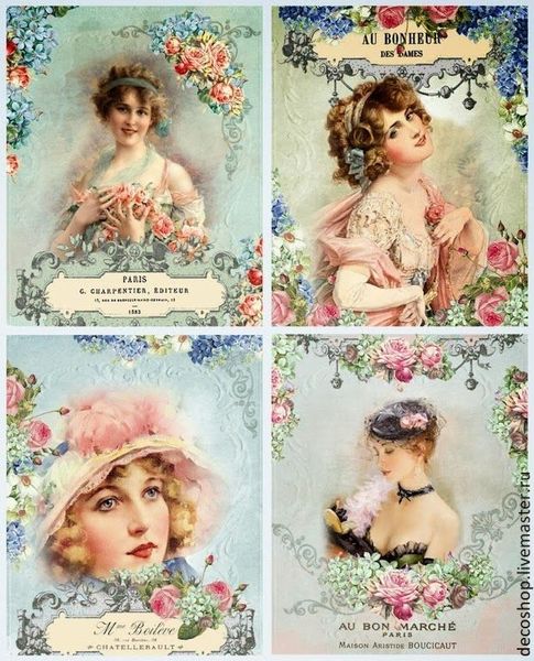 Feuilles d'images à imprimer pour vos collages et transferts