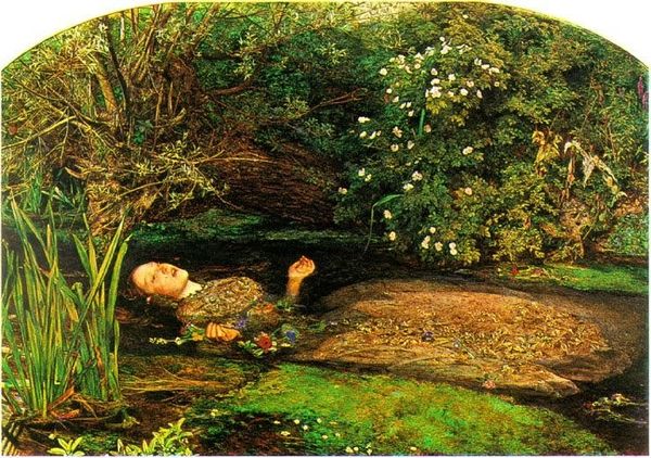 Millais. Ophelia ( 1851-52 – Londres, Tate)