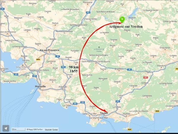 Artignosc sur Verdon - Baudinard sur Verdon
