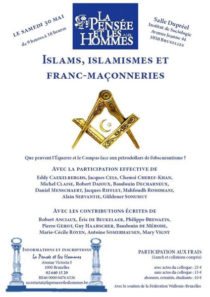 Colloque : « Islams, islamismes et franc-maçonneries »