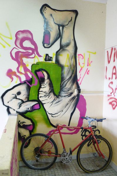 Un squat, de l'art
