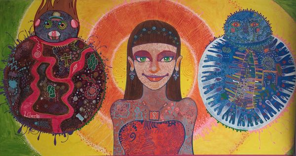 Une oeuvre collective des mamans et des enfants de la Maison maternelle de Rixensart