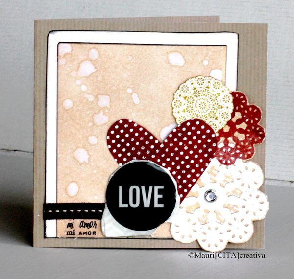 Carte Tarjeta Card Mi amor Mauri Cita