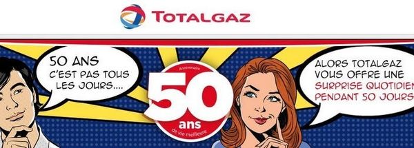 TOTALGAZ fête ses 50 ans avec une opération anniversaire