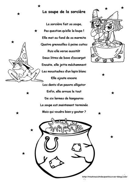 .. " La soupe de la sorcière " ( histoire illustré + activité peinture ) ..