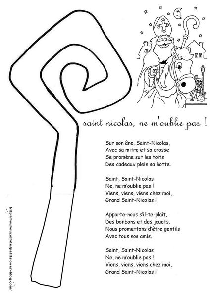 .. thème st nicolas .. " st nicolas ne m'oublie pas ! "