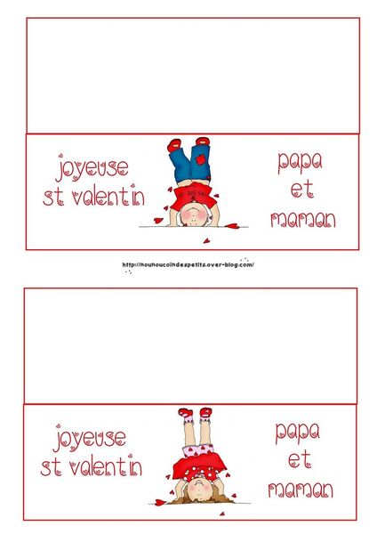 .. St valentin .. " étiquette cadeau cadre st valentin "