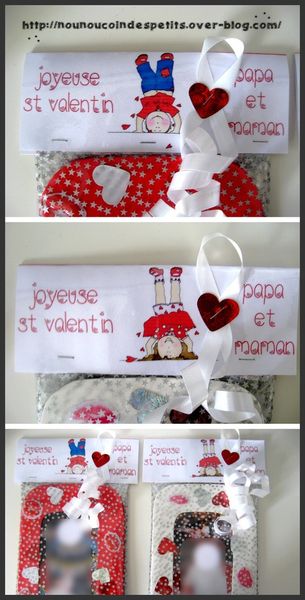 .. St valentin .. " étiquette cadeau cadre st valentin "