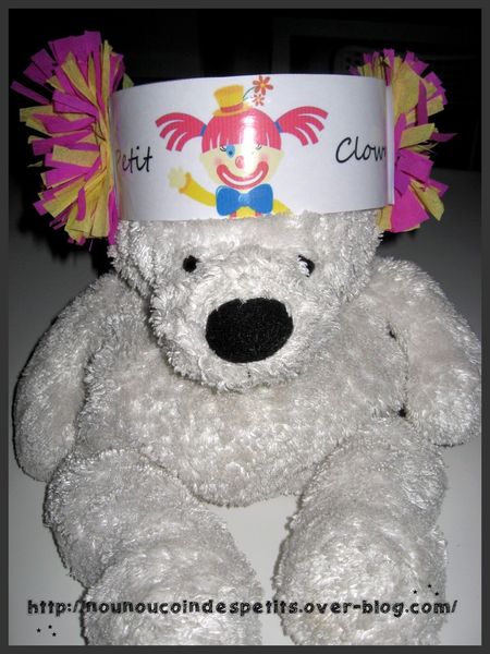 .. Carnaval .. " Chapeau du petit clown "