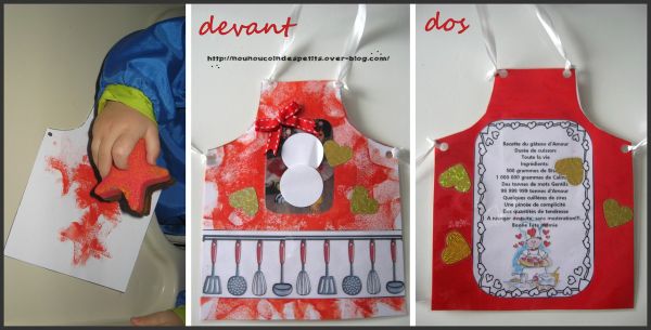 .. Fête des mamies .. " carte tablier bonne fête mamie "