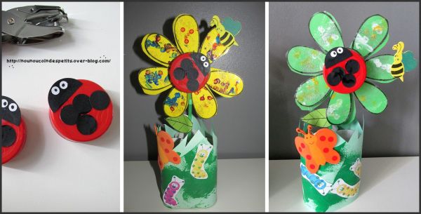 .. Printemps .. " pot de fleur a crayon "