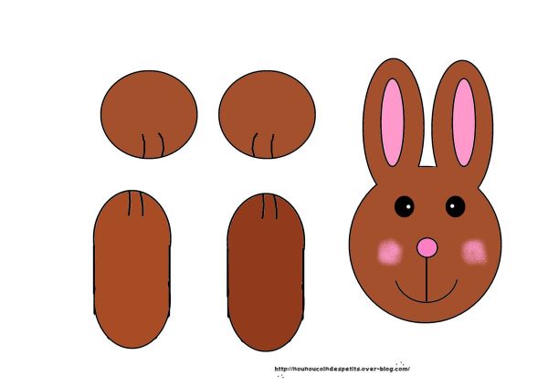 .. Pâques .. " petit lapin "( filtre a café )