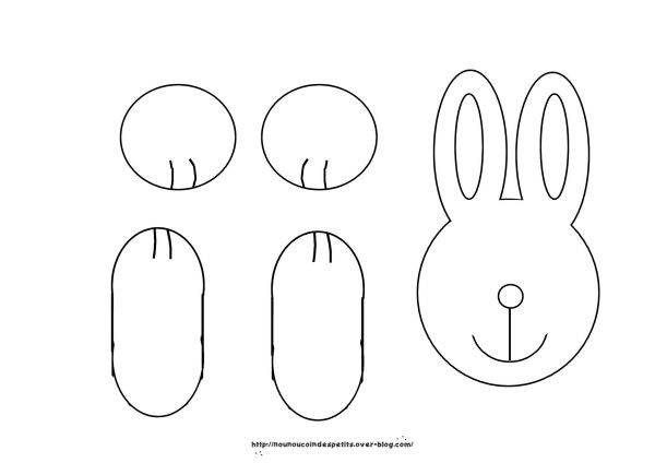 .. Pâques .. " petit lapin "( filtre a café )