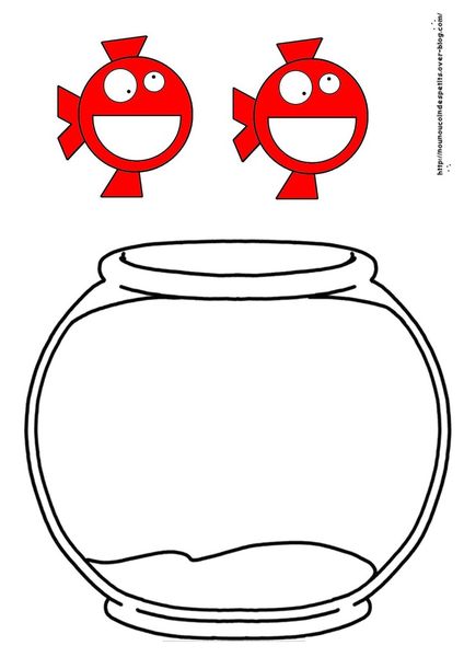 .. Poisson d'avril .. " Poissons rouges dans un bocal "